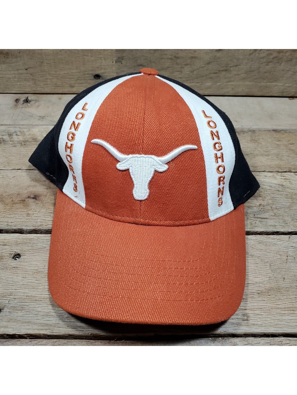 Vintage Texas Longhorns UT Hat Cap Logo W Loop and Hook Strap